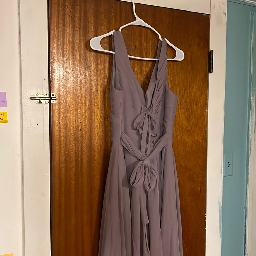 light purple muted dress - prom or mother of bride or bridesmaid